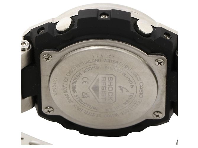 Orologio analogico-digitale da uomo Casio G-Shock GSTW110D-1AJF Nero Argento - vista 4