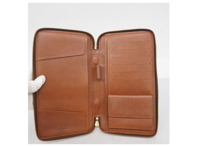 Organizer Lange Reisetasche Monogramm Geldbörse von Louis Vuitton Braun - Ansicht 3