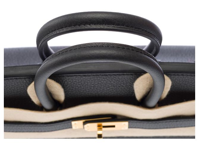 Hermès Borsa HERMES Birkin 25 in pelle grigia - 103145 Grigio - vista 10