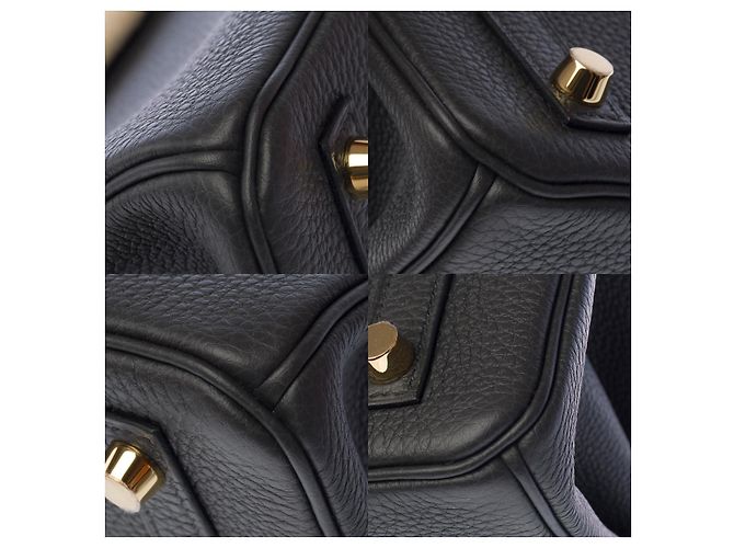 Hermès Borsa HERMES Birkin 25 in pelle grigia - 103145 Grigio - vista 12
