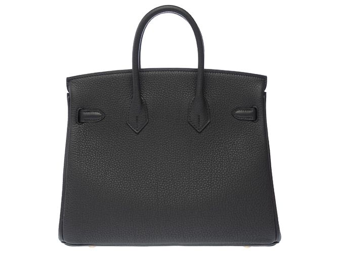 Hermès Borsa HERMES Birkin 25 in pelle grigia - 103145 Grigio - vista 4