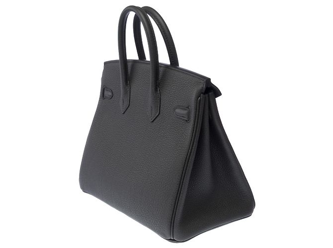Hermès Borsa HERMES Birkin 25 in pelle grigia - 103145 Grigio - vista 6