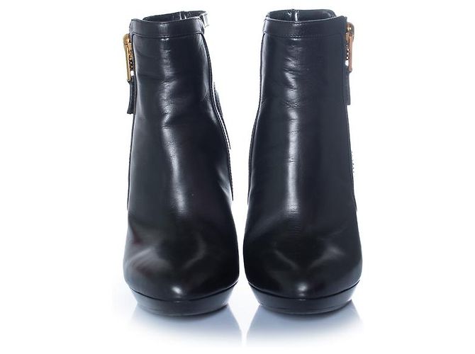 Botines de plataforma de cuero negro Tom Ford - vista 5