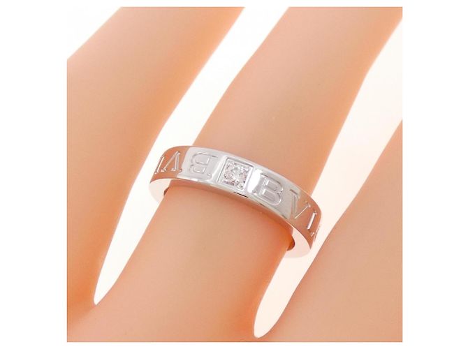 Bulgari Anello in oro bianco e diamanti Bvlgari B.zero1 - vista 4