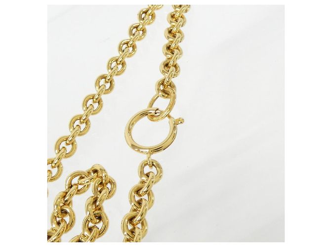 Collana Chanel color oro con pendente D'oro - vista 4