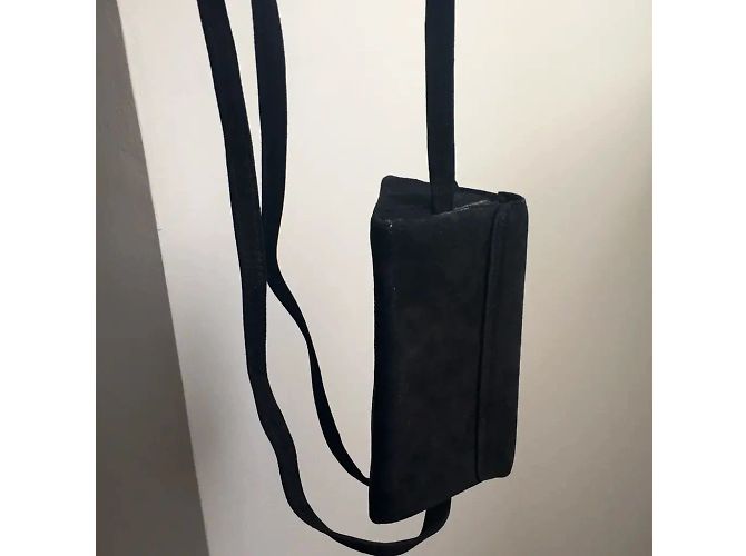 Pochette Philippe Model Nera in Scamosciato Nero - vista 12