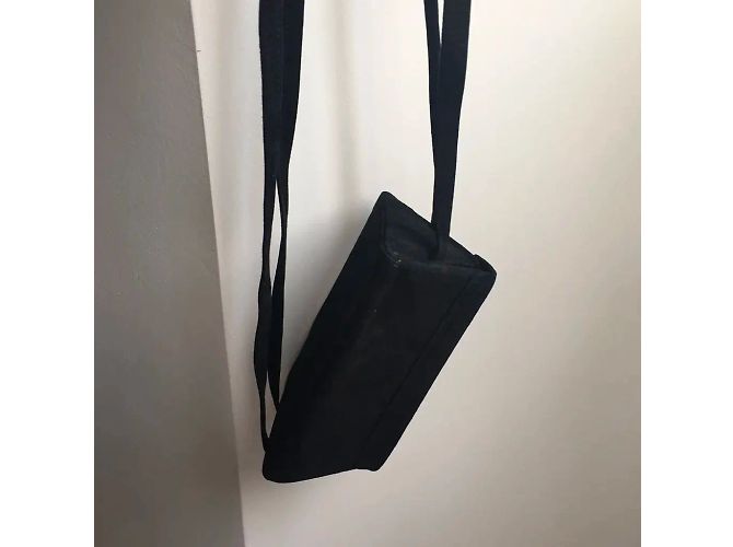 Pochette Philippe Model Nera in Scamosciato Nero - vista 13