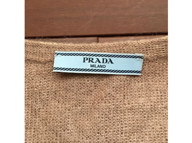 Prada Cardigan in Gold Mohair Beige Golden - Ansicht 10