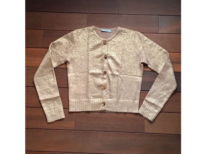 Prada Cardigan in Gold Mohair Beige Golden - Ansicht 2