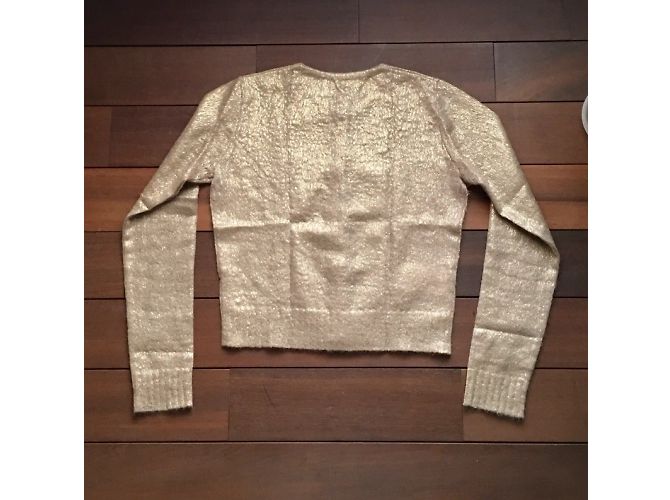 Prada Cardigan in Gold Mohair Beige Golden - Ansicht 5