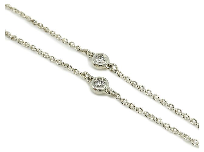 Tiffany & Co Bracciale cuore Diamond By the Yard di Tiffany Elsa Peretti Argento - vista 4