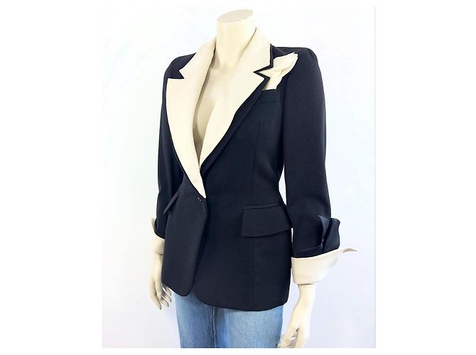 Veste Christian Dior par Gianfranco Ferré Noir - vue 4