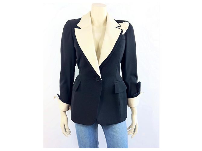 Veste Christian Dior par Gianfranco Ferré Noir - vue 7