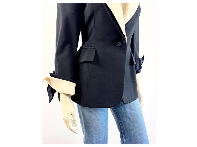 Veste Christian Dior par Gianfranco Ferré Noir - vue 8