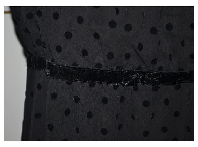 Twin Set Kleid mit Polka Dots Schwarz Größe S - Ansicht 2