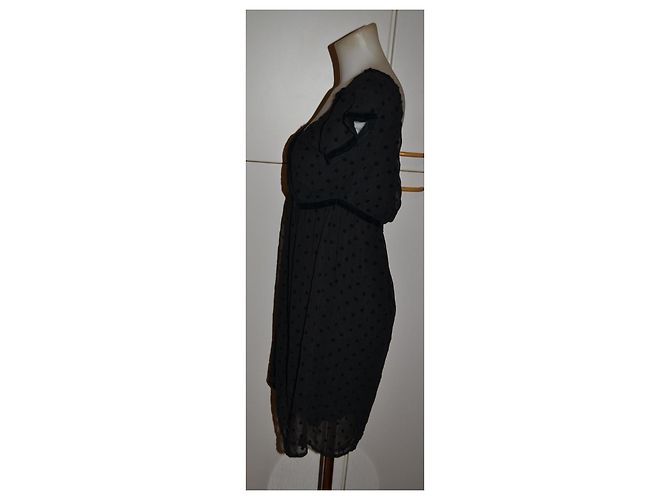Twin Set Kleid mit Polka Dots Schwarz Größe S - Ansicht 3