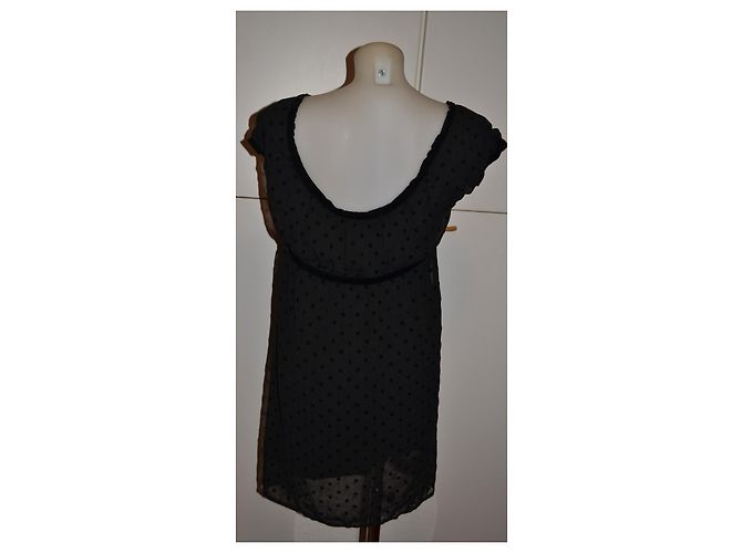 Twin Set Kleid mit Polka Dots Schwarz Größe S - Ansicht 4