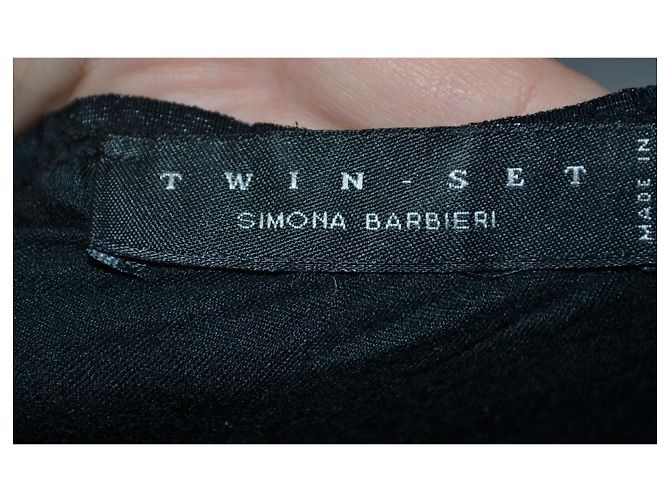 Twin Set Kleid mit Polka Dots Schwarz Größe S - Ansicht 5