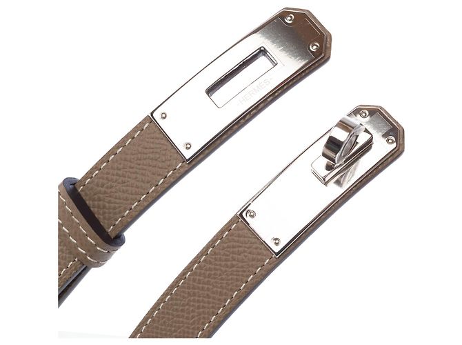 Hermès HERMES Kelly Lederaccessoire in Grau - 103167 - Ansicht 9