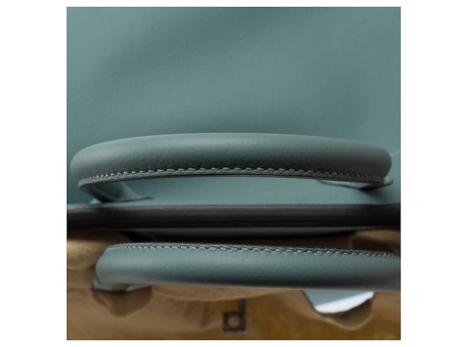Haut à courroies Hermès Borsa HERMES Haut a Courroies in Pelle Blu - 103133 - vista 10