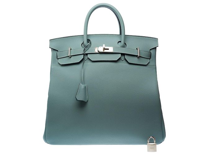 Haut à courroies Hermès Borsa HERMES Haut a Courroies in Pelle Blu - 103133 - vista 3
