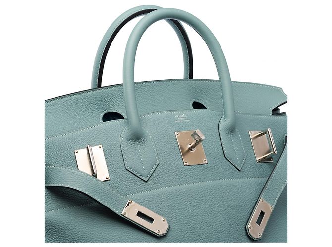 Haut à courroies Hermès Borsa HERMES Haut a Courroies in Pelle Blu - 103133 - vista 7