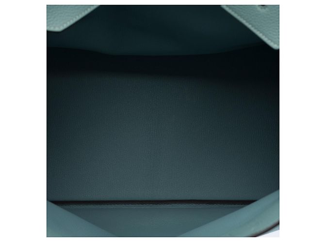 Haut à courroies Hermès Borsa HERMES Haut a Courroies in Pelle Blu - 103133 - vista 9