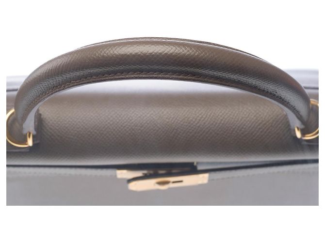 Hermès Borsa HERMES Kelly 28 in Pelle Grigia - 103124 Grigio - vista 10