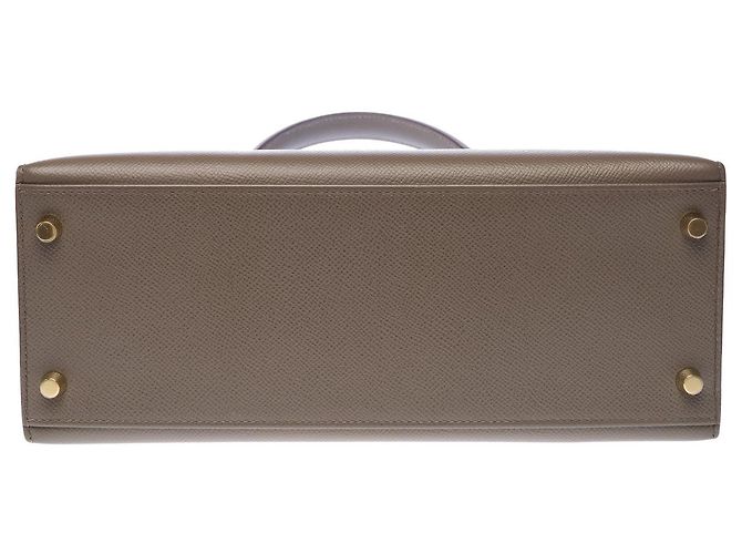 Hermès Borsa HERMES Kelly 28 in Pelle Grigia - 103124 Grigio - vista 11