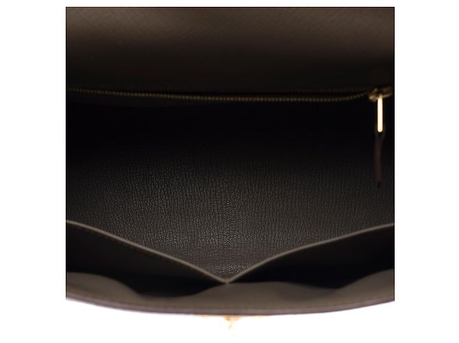 Hermès Borsa HERMES Kelly 28 in Pelle Grigia - 103124 Grigio - vista 9
