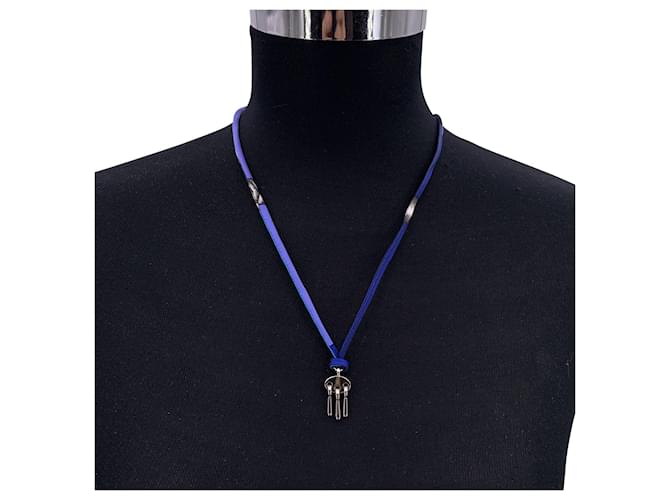 Ring Collar de seda Hermès Azul - vista 3