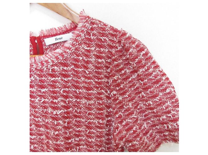 Autre Marque Rene Knit Pullover Cashmere Blend Knit Pullover Red - view 4