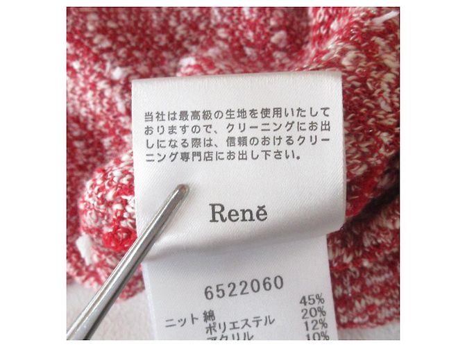 Autre Marque Rene Knit Pullover Cashmere Blend Knit Pullover Red - view 8