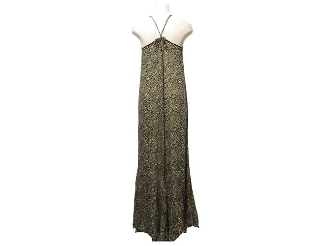 Autre Marque Lisiere Tiger Print Kleid Braun - Ansicht 2