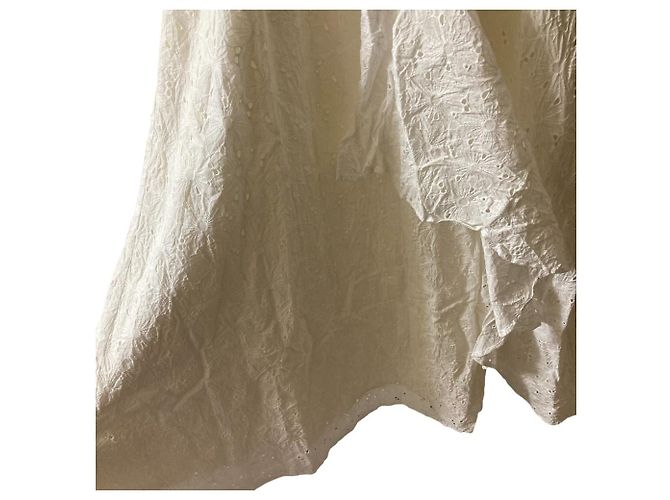 Autre Marque Ausschnittstickerei Kleid PROPORTION BODY DRESSING Weiß - Ansicht 7