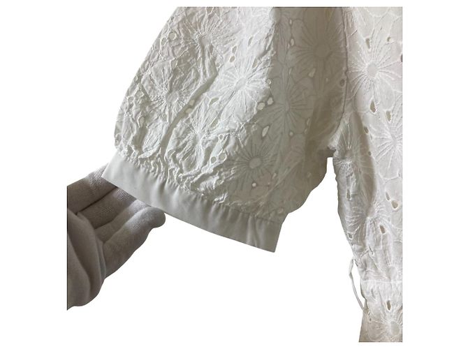 Autre Marque Ausschnittstickerei Kleid PROPORTION BODY DRESSING Weiß - Ansicht 8
