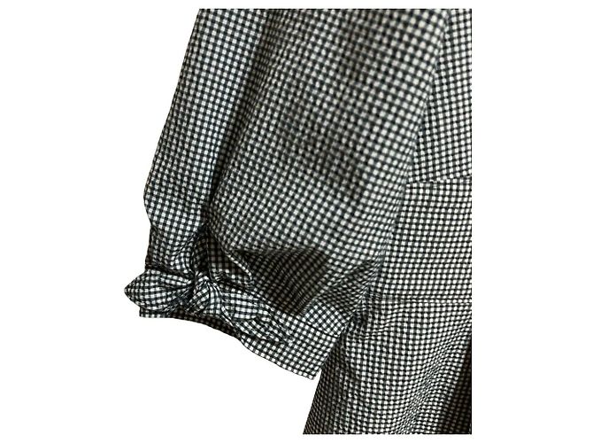 Autre Marque TOCCA Seersucker Gingham Kleid Braun - Ansicht 3