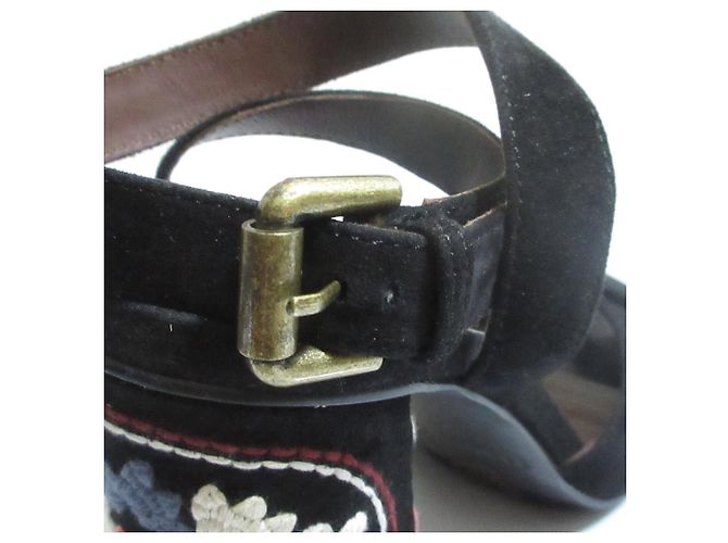 Chloé See By Chloe Suede Embroidered Sandals - view 12