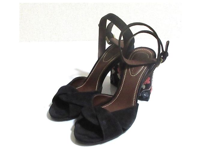 Chloé See By Chloe Suede Embroidered Sandals - view 2