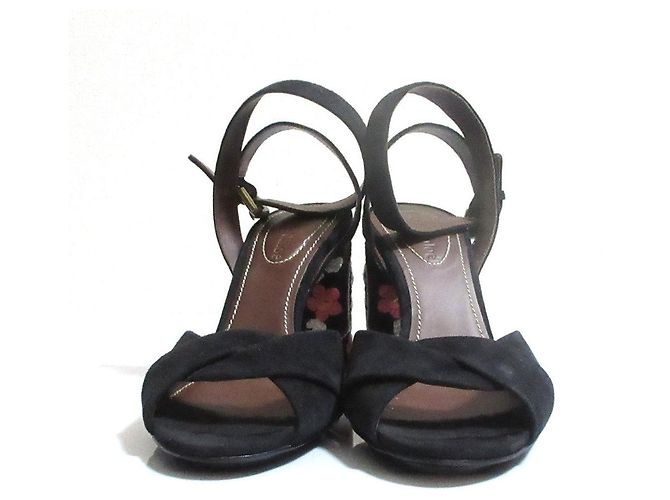 Chloé See By Chloe Suede Embroidered Sandals - view 3