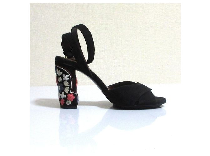 Chloé See By Chloe Suede Embroidered Sandals - view 6