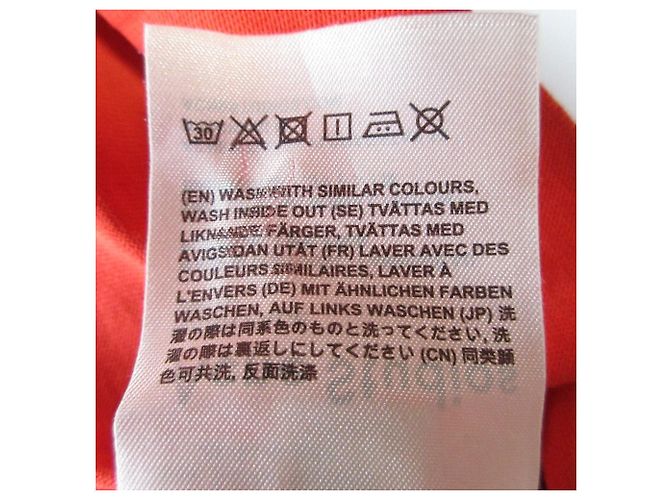 Camiseta de algodón de manga corta Acne Studios Naranja - vista 7