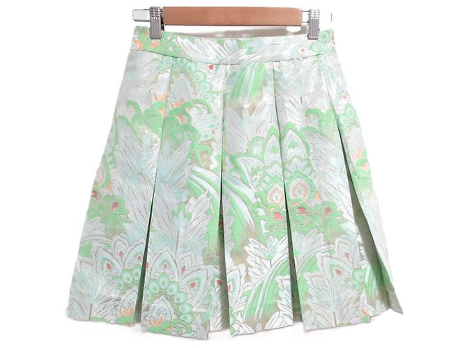 Saia plissada estampada Marni Verde - vista 2