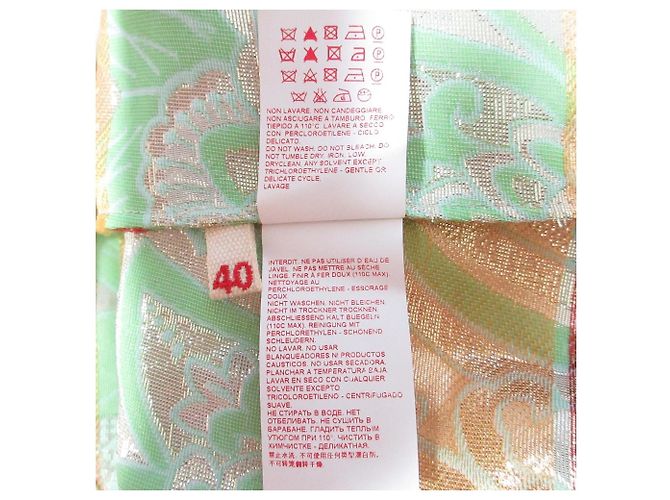 Saia plissada estampada Marni Verde - vista 6