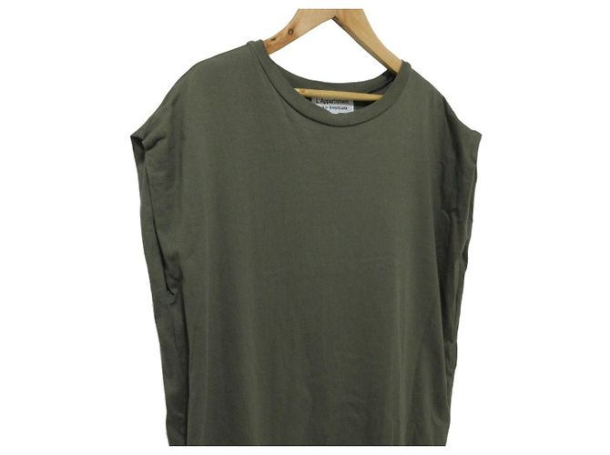Autre Marque Abito con zip AMERICANA Hem Verde Cachi - vista 4