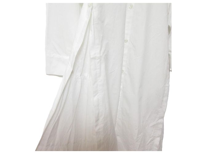 Autre Marque Gestufte Hemdkleid Grace Class Weiß - Ansicht 5