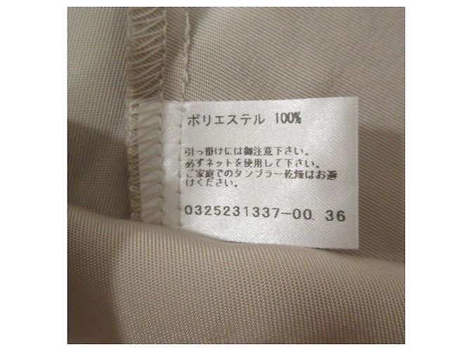 Autre Marque Diagram Satin Kleid Beige - Ansicht 9