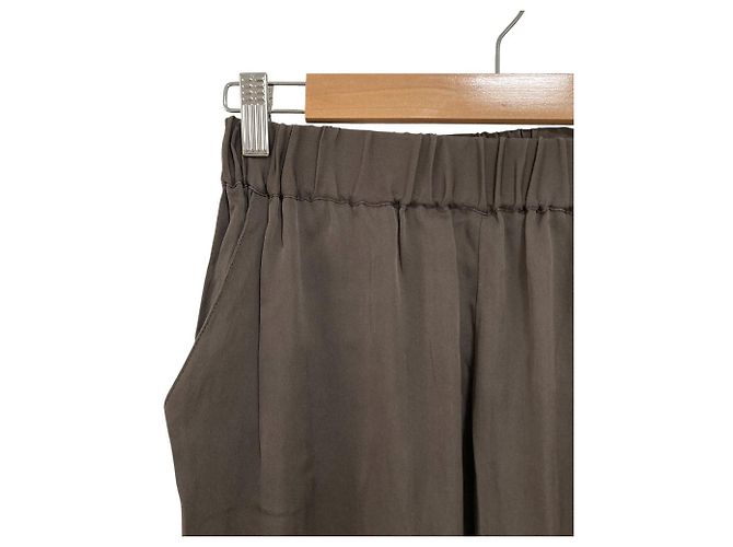 Autre Marque MUSE von Deuxieme Classe Seiden Stretch Easy Pants Braun - Ansicht 2