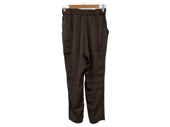 Autre Marque MUSE von Deuxieme Classe Seiden Stretch Easy Pants Braun - Ansicht 3