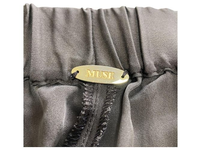Autre Marque MUSE von Deuxieme Classe Seiden Stretch Easy Pants Braun - Ansicht 4